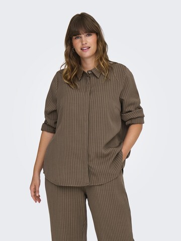 ONLY Carmakoma Bluse 'CARPinny' in Braun: Vorderseite
