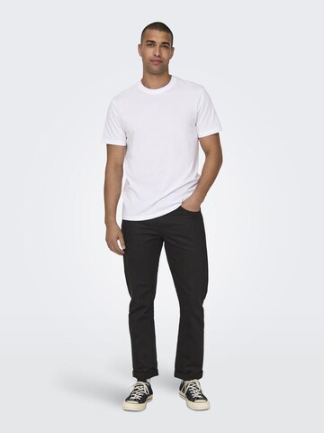 Only & Sons Regular Jeans in Zwart