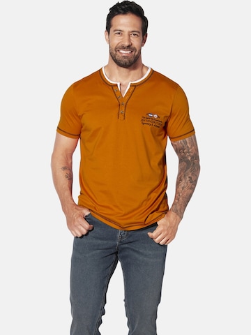 Jan Vanderstorm Shirt 'Haftor' in Orange: front