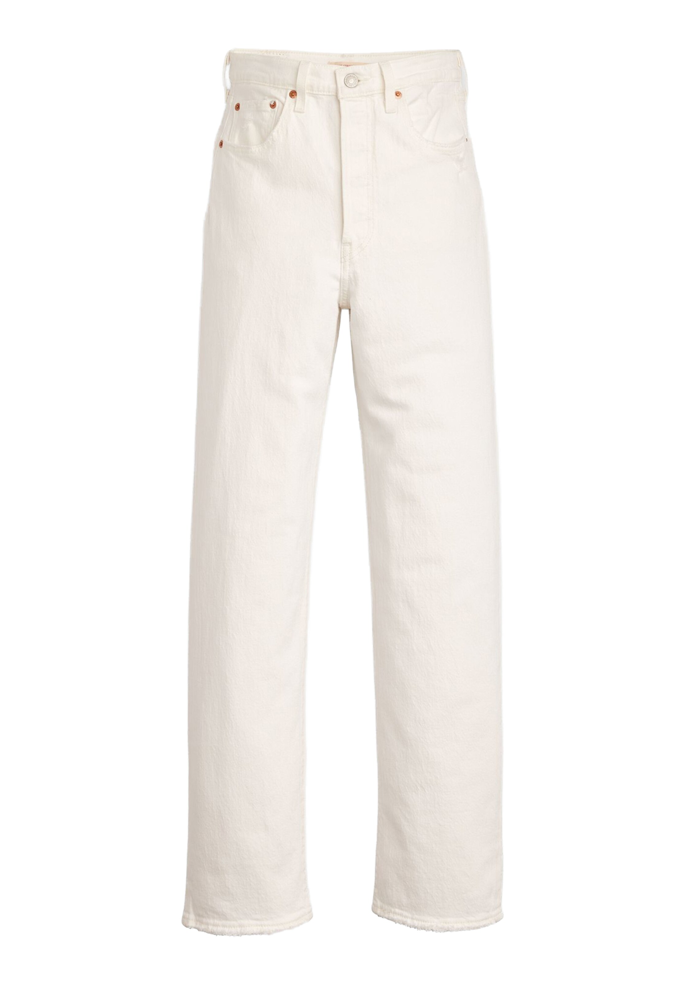 LEVI'S ® - Calças de ganga 'Ribcage' em branco: frente