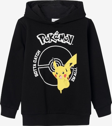NAME IT Sweatshirt 'Noscar Pokemon' in Zwart: voorkant