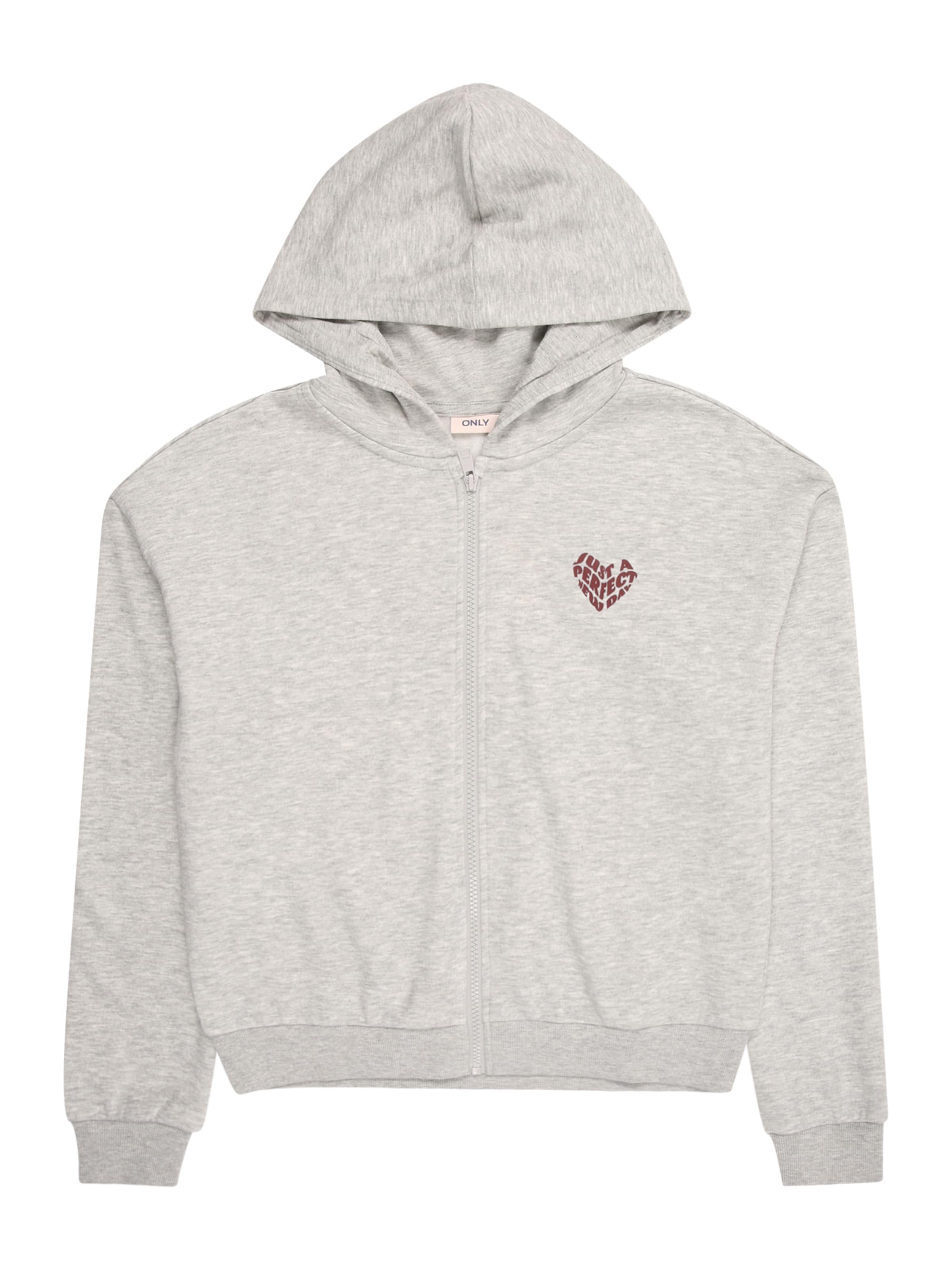 ONLY GIRLS Суичъри с качулка &#x27;KOGRITA&#x27; в сиво: отпред