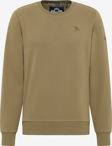 Sweat-shirt Schmuddelwedda en vert : devant