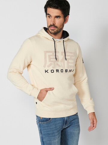 KOROSHI - Sweatshirt em bege