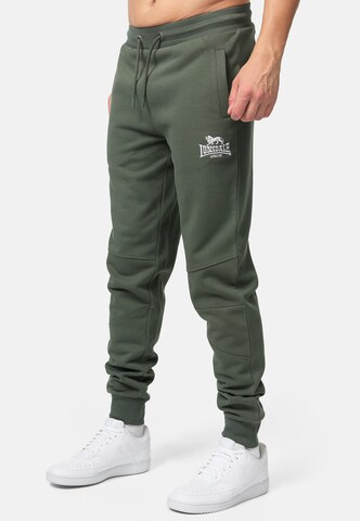 LONSDALE Tapered Sports trousers 'Eriboll' in Green: front