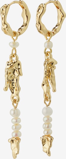 Pilgrim Ohrringe 'Niya' in gold / perlweiß, Produktansicht