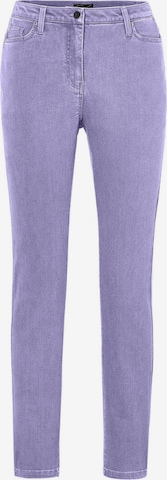 Skinny Jean 'BELLA' Goldner en violet : devant