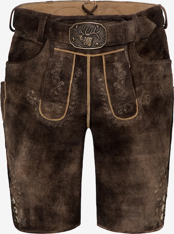 Regular Pantalon folklorique 'Freud' SPIETH & WENSKY en marron : devant
