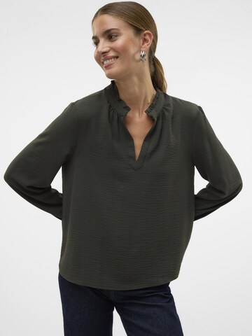 VERO MODA Bluse 'VMAlva' i grøn