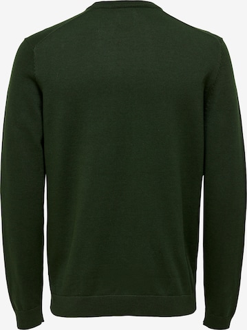 Only & Sons Regular fit Sweater 'Alex' in Green