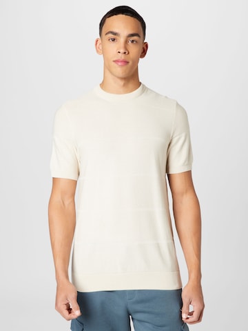 Pull-over BURTON MENSWEAR LONDON en beige : devant