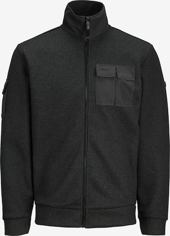 JACK & JONES Strickjacke 'Jcopocket' in Schwarz: predná strana