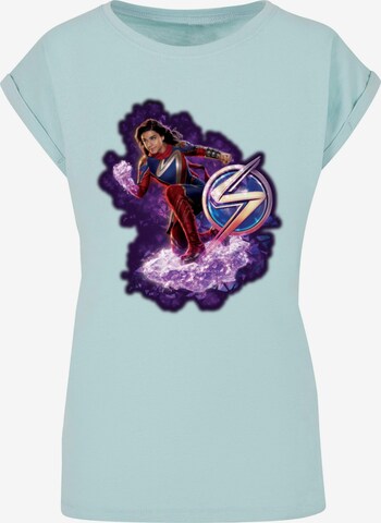 T-shirt 'The Marvels - Photo Cosmic Pose' ABSOLUTE CULT en bleu : devant