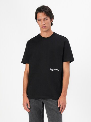 T-Shirt 'ESSENTIAL' KARL LAGERFELD JEANS en noir : derrière