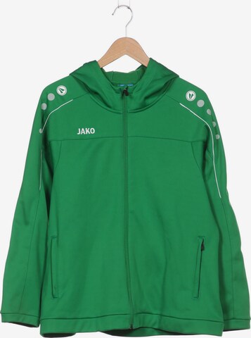 JAKO Sweatshirt & Zip-Up Hoodie in 4XL in Green: front