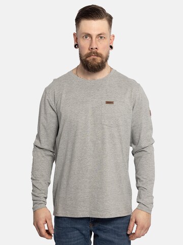 FORSBERG Sweatshirt 'Longsleeve mit Brusttasche' in Grau