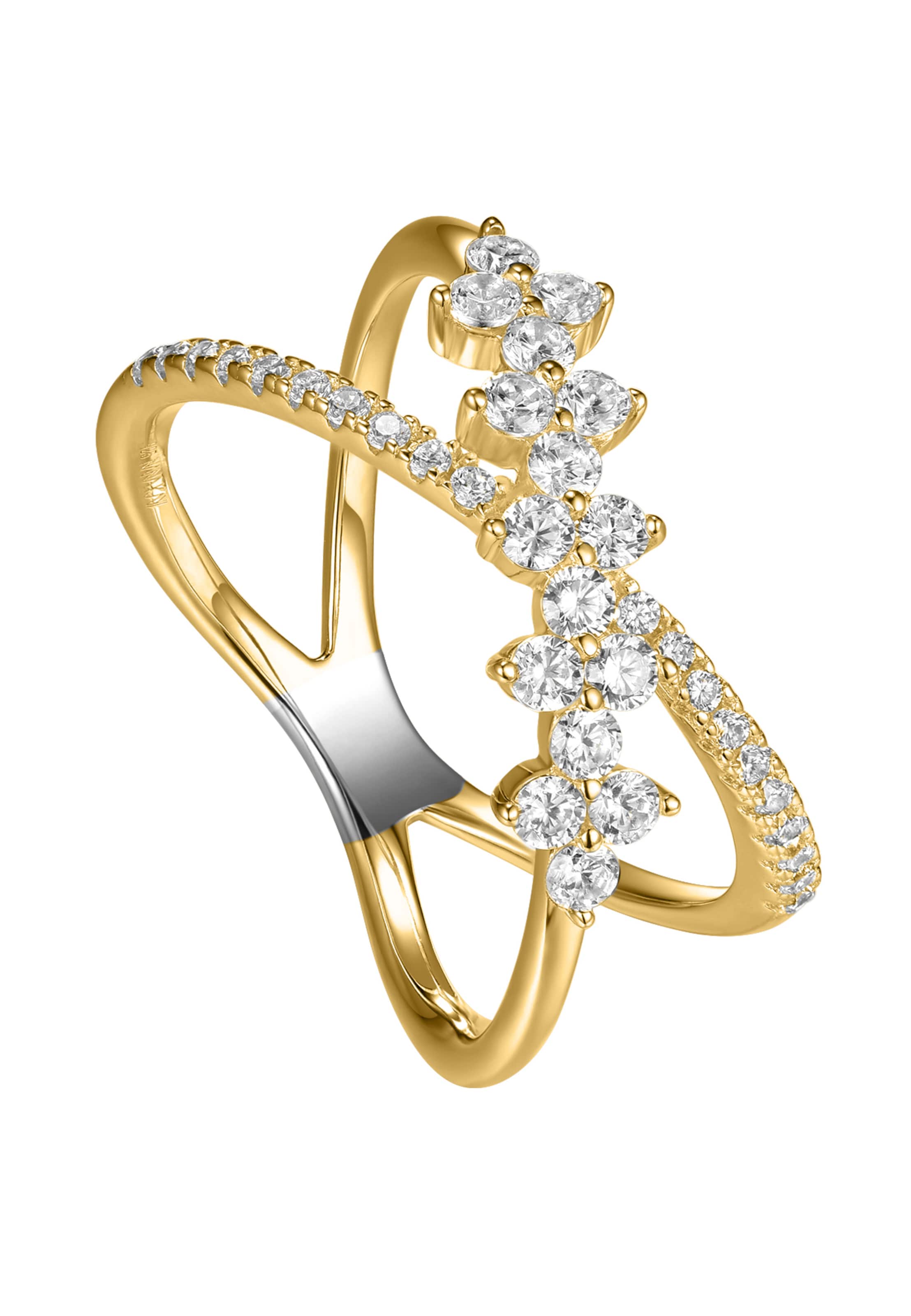 Nana Kay Ring 'Sparkly Couture' in Silver: front