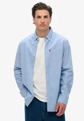Superdry Overhemd in Blauw: voorkant