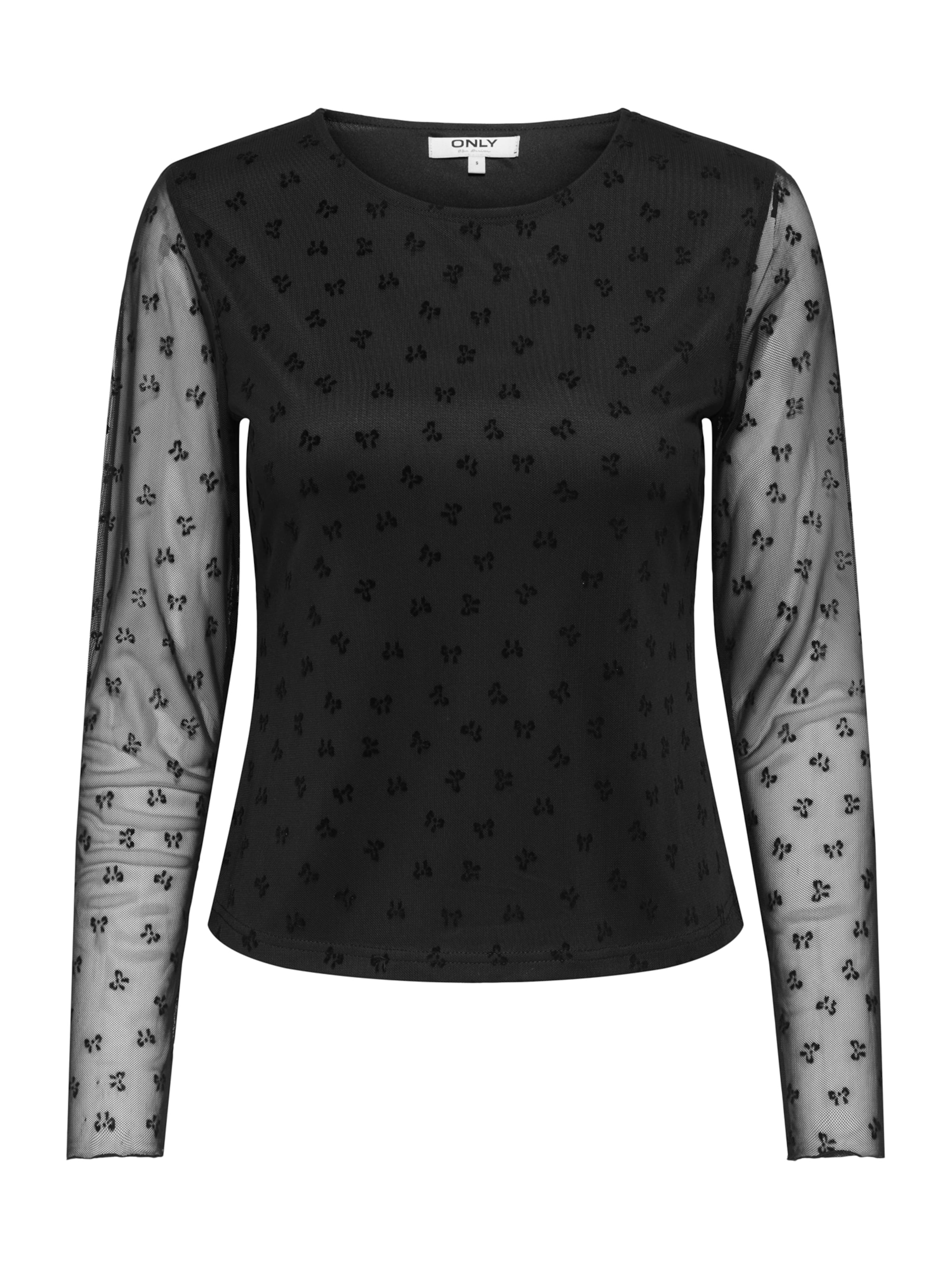 melns ONLY Blūze 'ONLSIENA': no priekšpuses