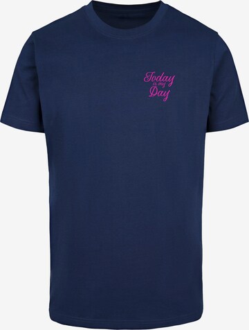 Merchcode T-Shirt 'WD-8 March' in Blau: predná strana