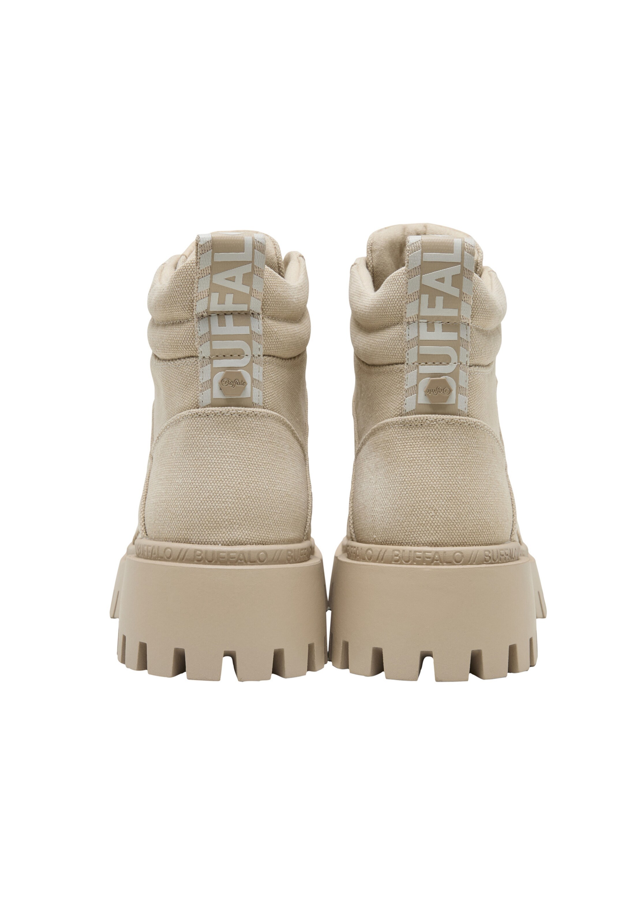 BUFFALO Schnürstiefelette 'ZANOS' in Beige