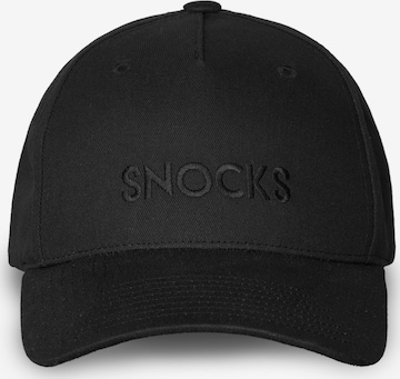 SNOCKS Cap in Black: front