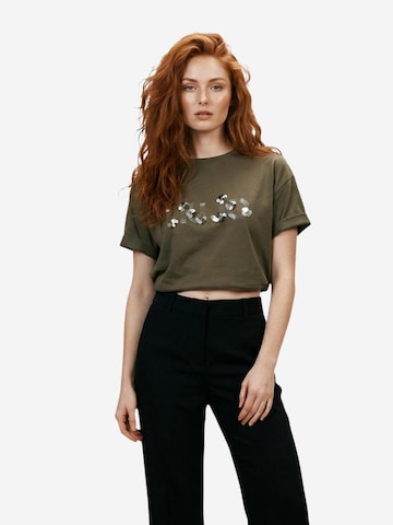 Top 'ECS MODA WA6238 JS923' di Liu Jo in verde: frontale