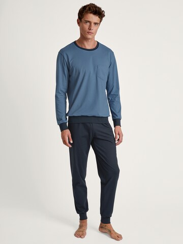 CALIDA Pyjama lang in Blauw: voorkant