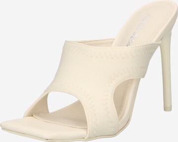 Public Desire Mule 'NOVEE' in Beige: front