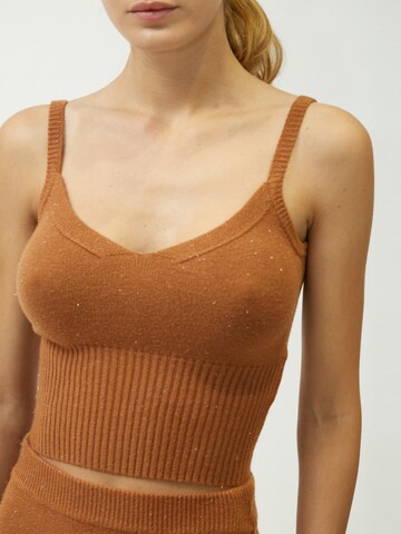 Tops en tricot Influencer en beige