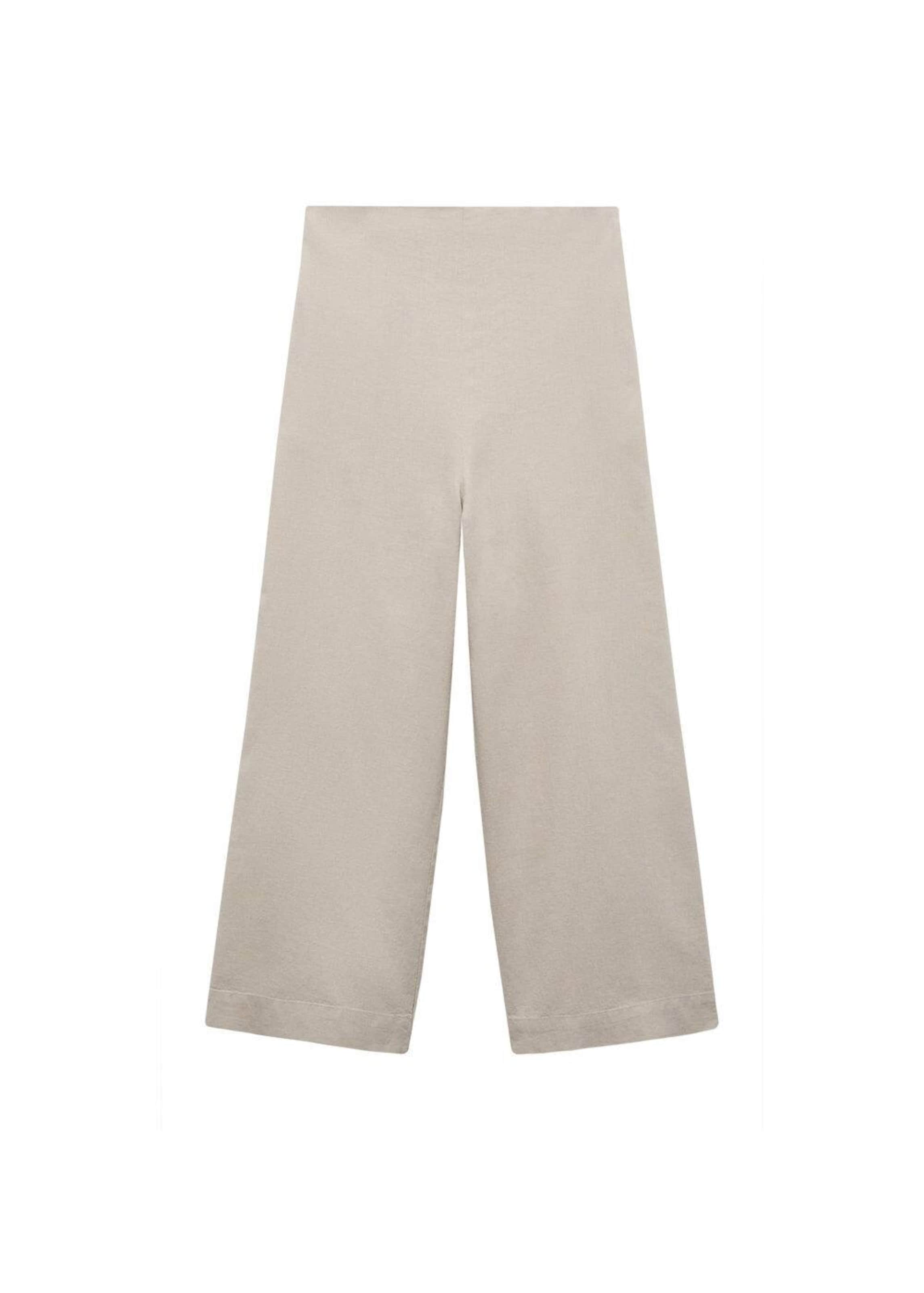 MANGO Loosefit Hose 'Linovis' in Beige: Vorderseite