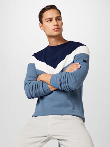 Key Largo Pullover 'RÜDIGER' in Blau