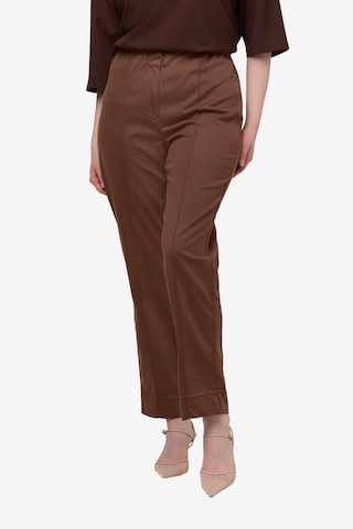 Regular Pantalon Ulla Popken en marron : devant