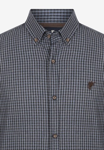 DENIM CULTURE Regular fit Button Up Shirt 'SEZAR' in Grey