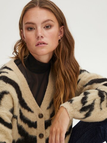 PULZ Jeans Knit cardigan in Beige