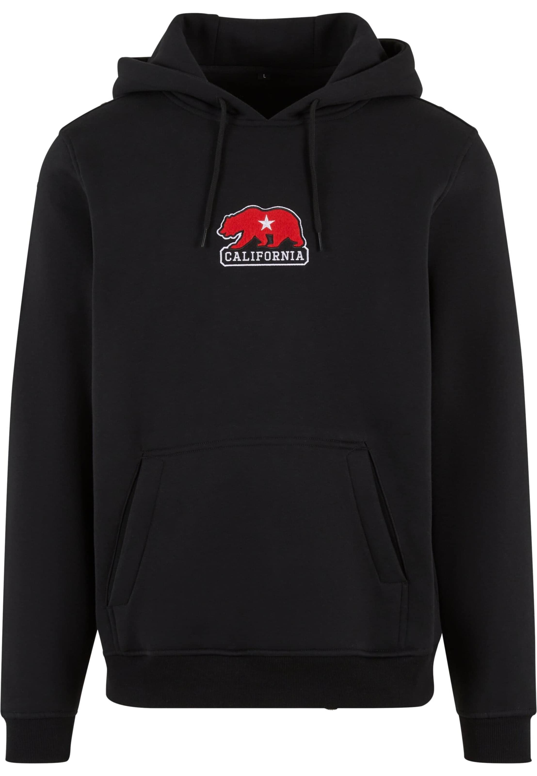 Sweat-shirt 'California Bear' Mister Tee en noir : devant