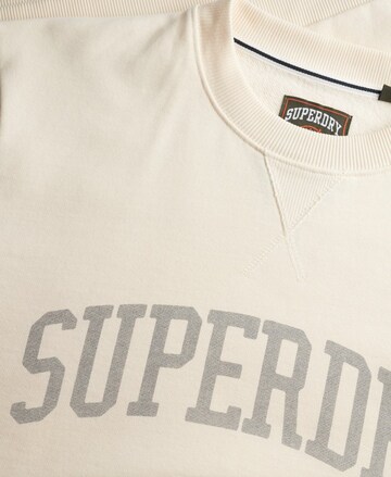 Sweat-shirt 'Athletic Essentials' Superdry en blanc