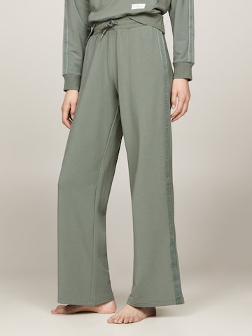 TOMMY HILFIGER Wide leg Pants in Green: front