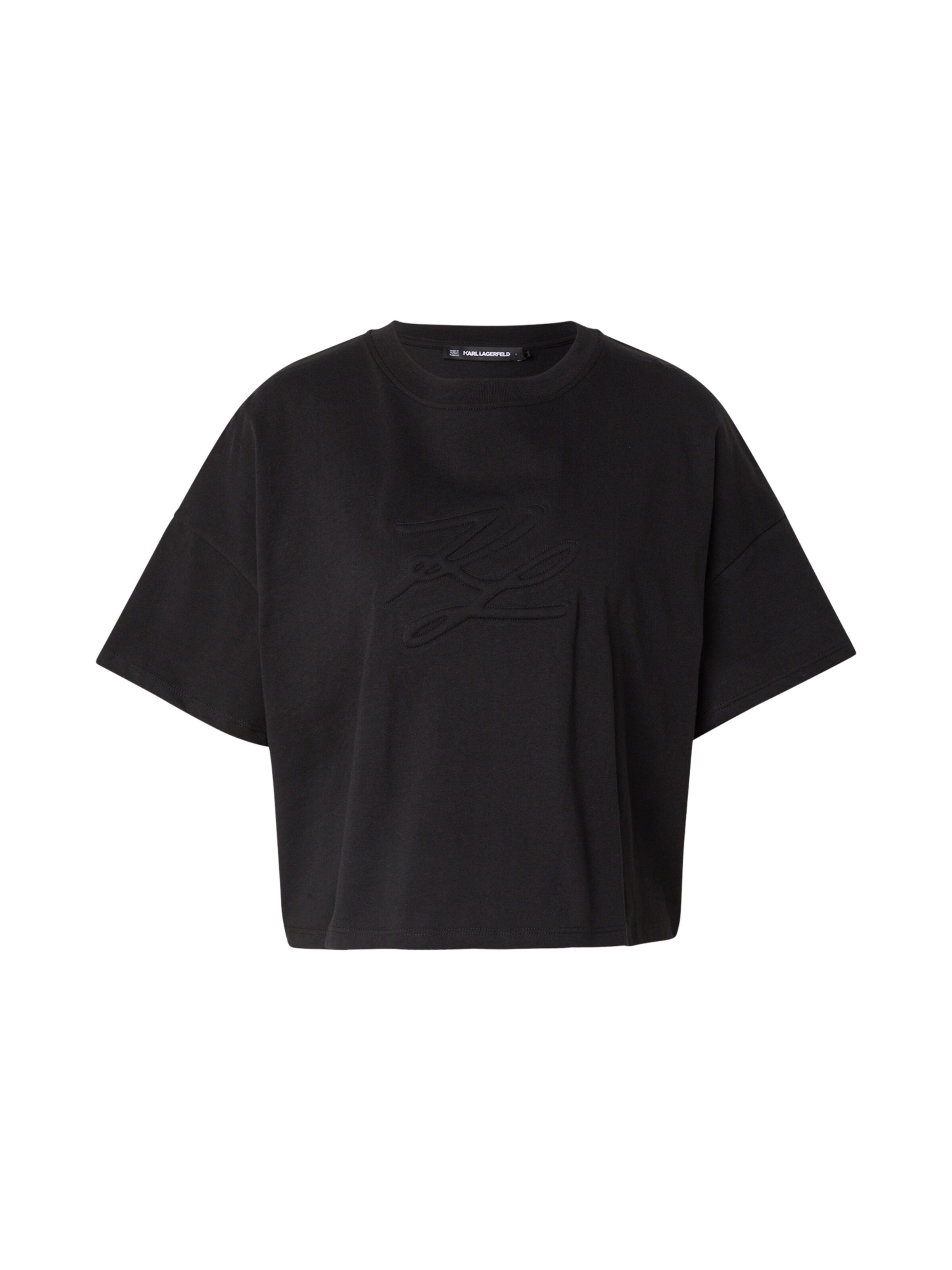 T-shirt Karl Lagerfeld en noir : devant