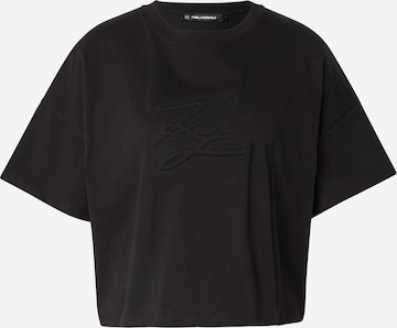 Karl LagerfeldMajica - crna boja: prednji dio