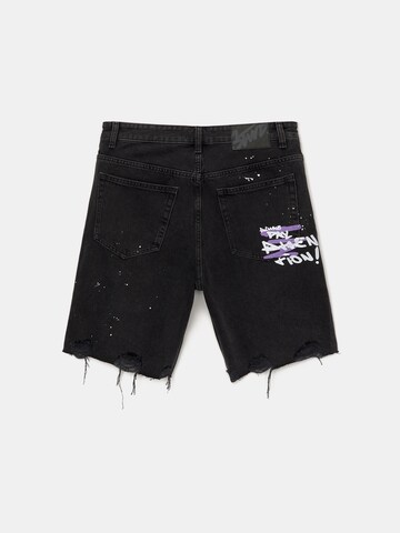 Pull&Bear Loosefit Shorts in Schwarz