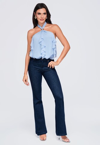 Ombre Top in Blauw
