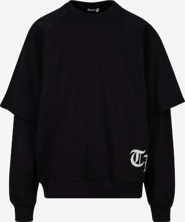 Thug Life Sweatshirt 'Time Machine' in Schwarz: predná strana