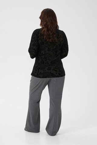 KAFFE CURVE Blouse 'KCrosie' in Zwart