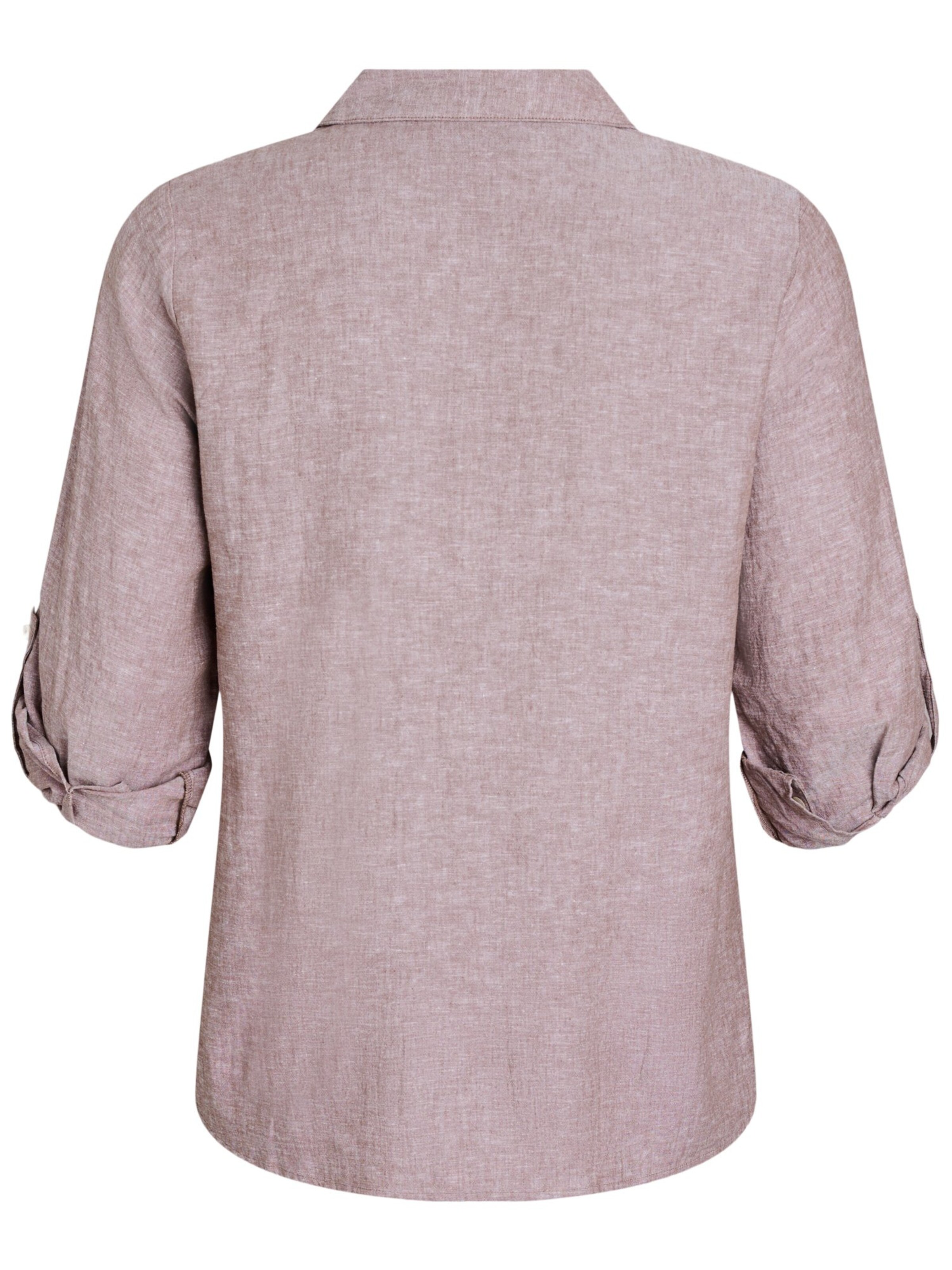 Camicia da donna 'VLina' di Zizzi in marrone