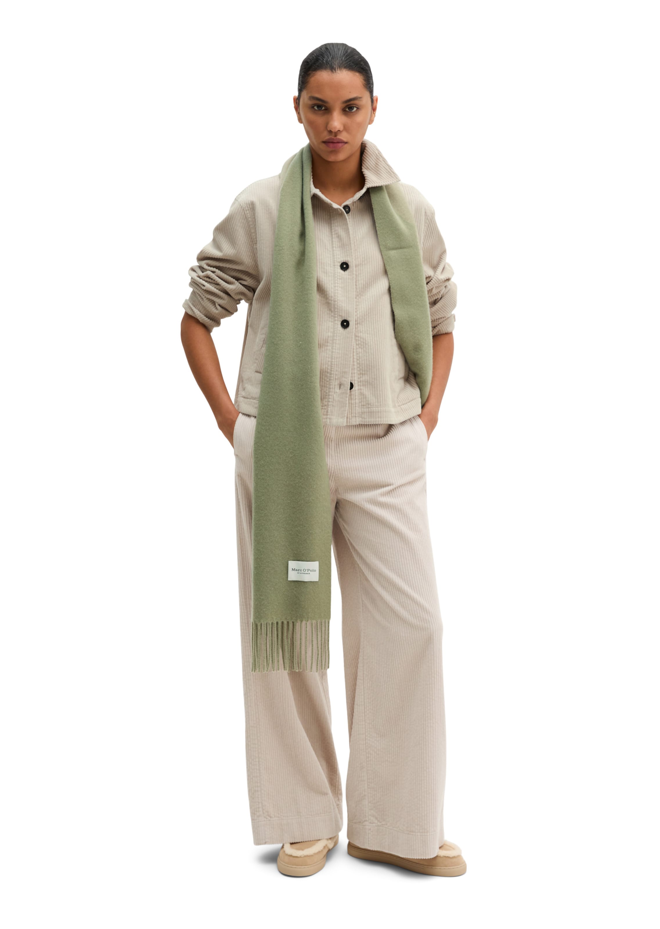 Marc O'Polo Scarf in Green: front
