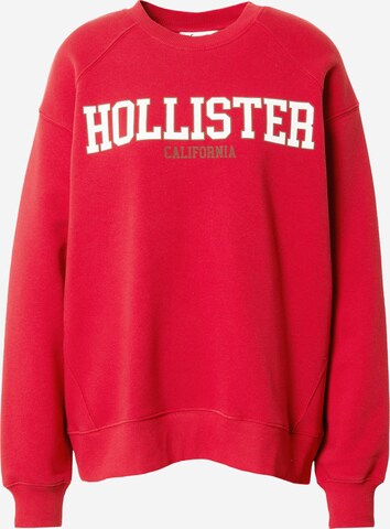 HOLLISTERSweater majica - crvena boja: prednji dio