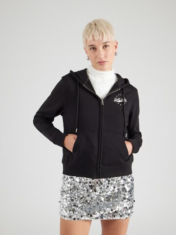 Veste de survêtement GUESS JEANS en noir