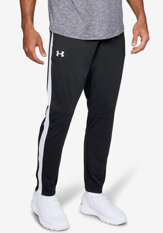 UNDER ARMOUR Tapered Sportbroek in Zwart