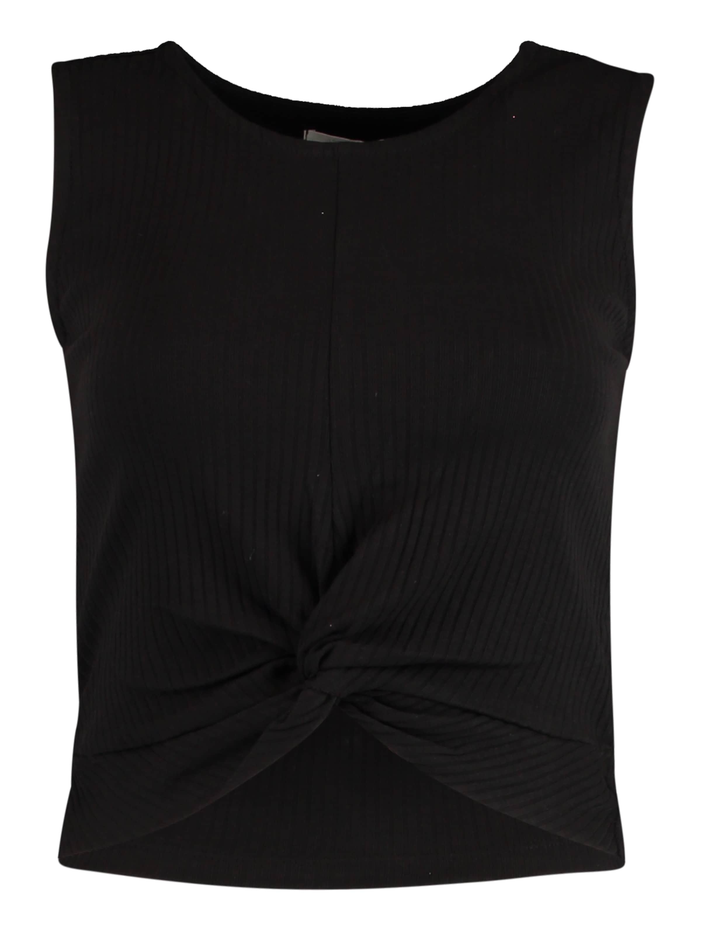 Hailys Top 'Shari' in Schwarz: Vorderseite